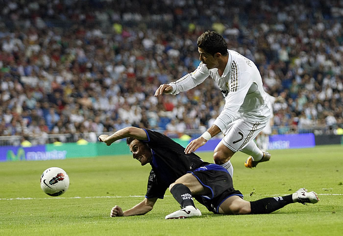 Cristiano es el que más faltas sufre de la Liga