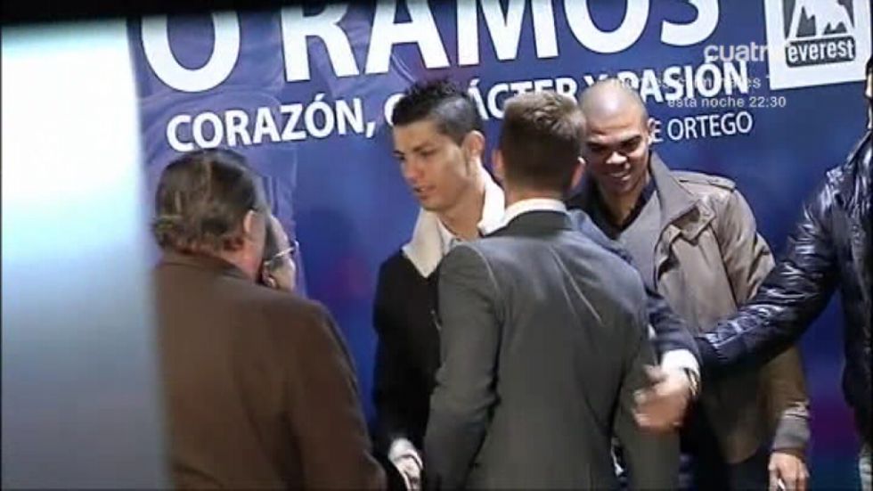 Reencuentro entre Florentino Pérez y Cristiano Ronaldo