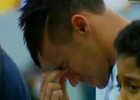 Neymar rompe a llorar antes de su último partido en Santos