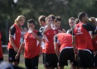 El Sevilla completa su primer entreno en Costa Ballena