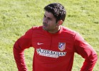 Diego Costa, en el gimnasio por molestias en el tobillo