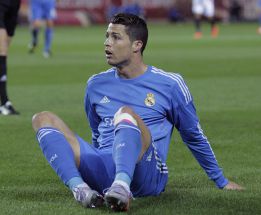 Cristiano Ronaldo está jugando con molestias en el rotuliano