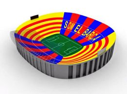 "Som el Barça" lucirá el sábado en un mosaico en el Camp Nou