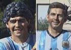 Maradona, Messi y Batistuta, estatuas para soñar en Brasil