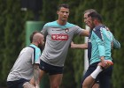 Cristiano y Meireles vuelven a entrenarse con el grupo