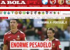 La prensa lusa carga contra una Portugal 