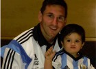 Messi se reencuentra con Thiago: 
