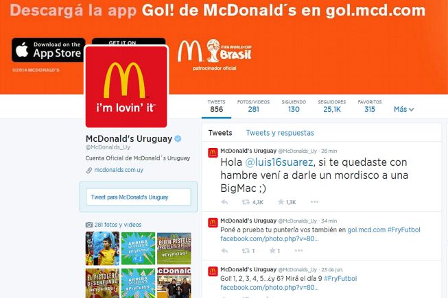 McDonalds ironiza con el mordisco de Luis Suárez
