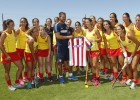 La Selección femenina de hockey hierba visitó al equipo