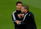 Cristiano y Pepe, los últimos en incorporarse con Portugal