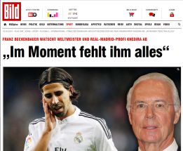 Beckenbauer atiza a Khedira: 'En su estado físico no ayuda a nadie'
