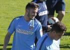 Simeone ensayó con Saúl en el once de cara al Córdoba