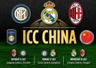 Rivales para los partidos del Madrid en China: Inter y Milán