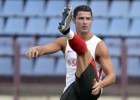 Cristiano Ronaldo encabeza el entrenamiento de Portugal