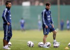 Argentina, rival de Colombia, vuelve a entrenar con Agüero