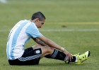 Di María se retiró lesionado: 