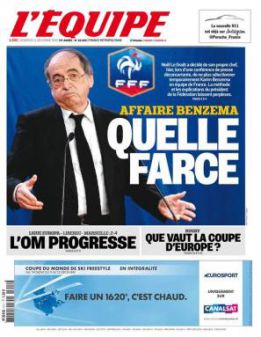 L'Equipe carga contra el presidente de la FFF: “Una burla”