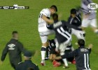 Guerra campal entre jugadores de Estudiantes y Gimnasia