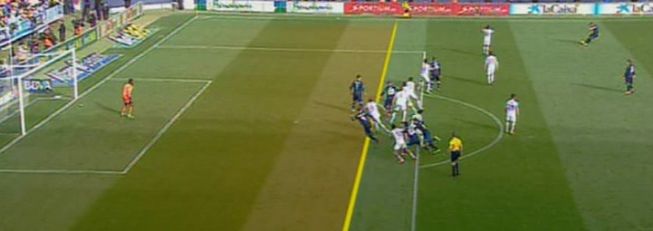 Cristiano gives Real lead at Málaga from offside position
