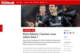 France Football: "Aritz Aduriz, el anciano os saluda"