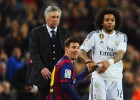 Ancelotti dejó a Messi sin gol en 4 de sus 5 enfrentamientos