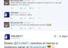 Pique en Twitter entre un aficionado del Barça y el Gent