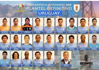 Suárez y Godín lideran la lista de Uruguay en la Copa América