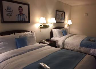 Las imágenes del hotel de la selección de Argentina