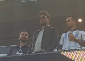 Jürgen Klopp estuvo en el palco del Argentina vs Chile