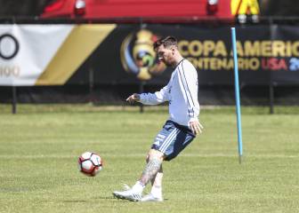 Messi se entrena con el grupo y podría jugar ante Panamá