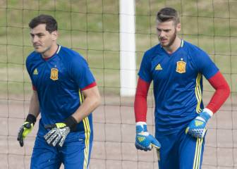 In pictures: Spain's first training session on French soil
