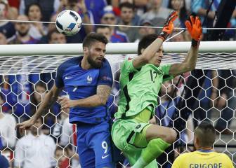 Giroud hizo falta al portero rumano en el 1-0 de Francia