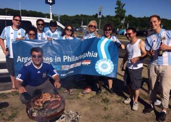 Barbacoa argentina en el parking del Gillette Stadium