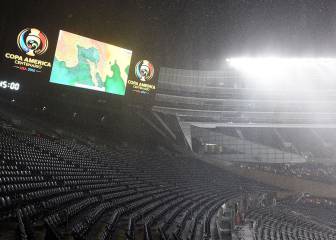 Una fuerte tormenta eléctrica interrumpió el Colombia-Chile