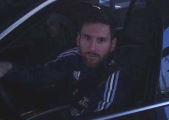 Messi, cazado en un peaje con la ropa oficial de Argentina
