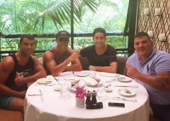 Footballers' summer hols