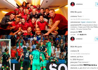 Cristiano inmortaliza el pase y su gol en las redes sociales