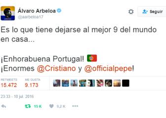 Palo de Álvaro Arbeloa a Francia: 