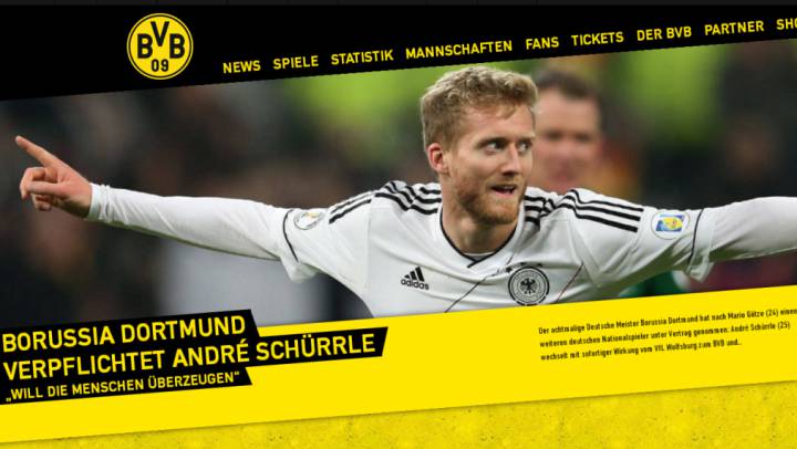 El Borussia Dortmund ha fichado a Schürrle, del Wolfsburgo.