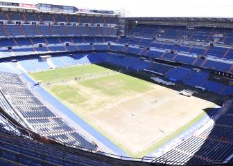 El Santiago Bernabéu tiene nuevo césped