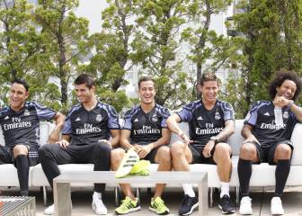 Real Madrid showcase their new third kit in New York City