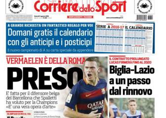 Corriere dello Sport: Vermaelen ya es jugador del Roma