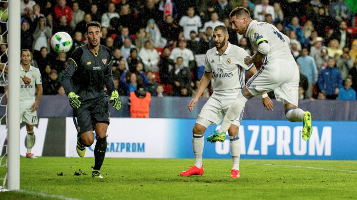Sergio Ramos volvió a 'salvar'
al Real Madrid en el minuto 93