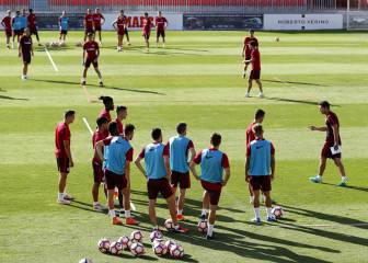 El Atlético se ejercitó en la mañana con 28 jugadores