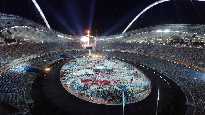 La inauguración de los Juegos Olímpicos de Antenas 2004.