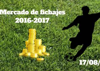 Mercado de Fichajes en directo: resumen del miércoles 17/08/2016