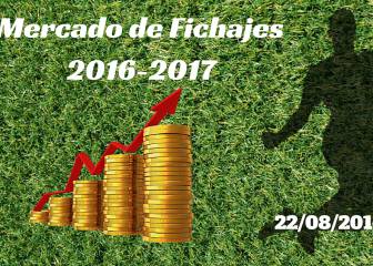 Mercado de Fichajes en directo: resumen del lunes 22/08/2016