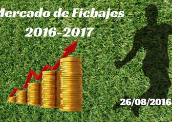 Mercado de Fichajes en directo: resumen del viernes 26/08/2016