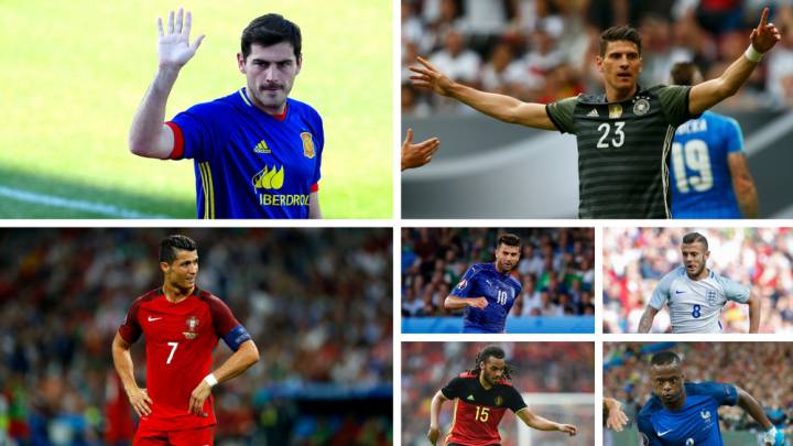 Casillas, Cristiano, Mario Gómez, Motta, Wilshere, Denayer y Evra no irán con sus selecciones.