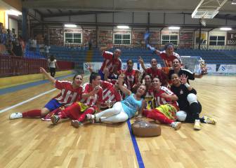 El Atlético se lleva la supercopa ante el Burela goleando